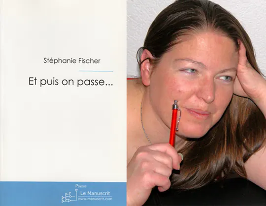 Photo de Stéphanie Fischer et de la couverture du livre